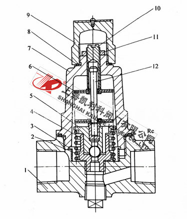 CS18H脈沖式疏水閥外形結構圖